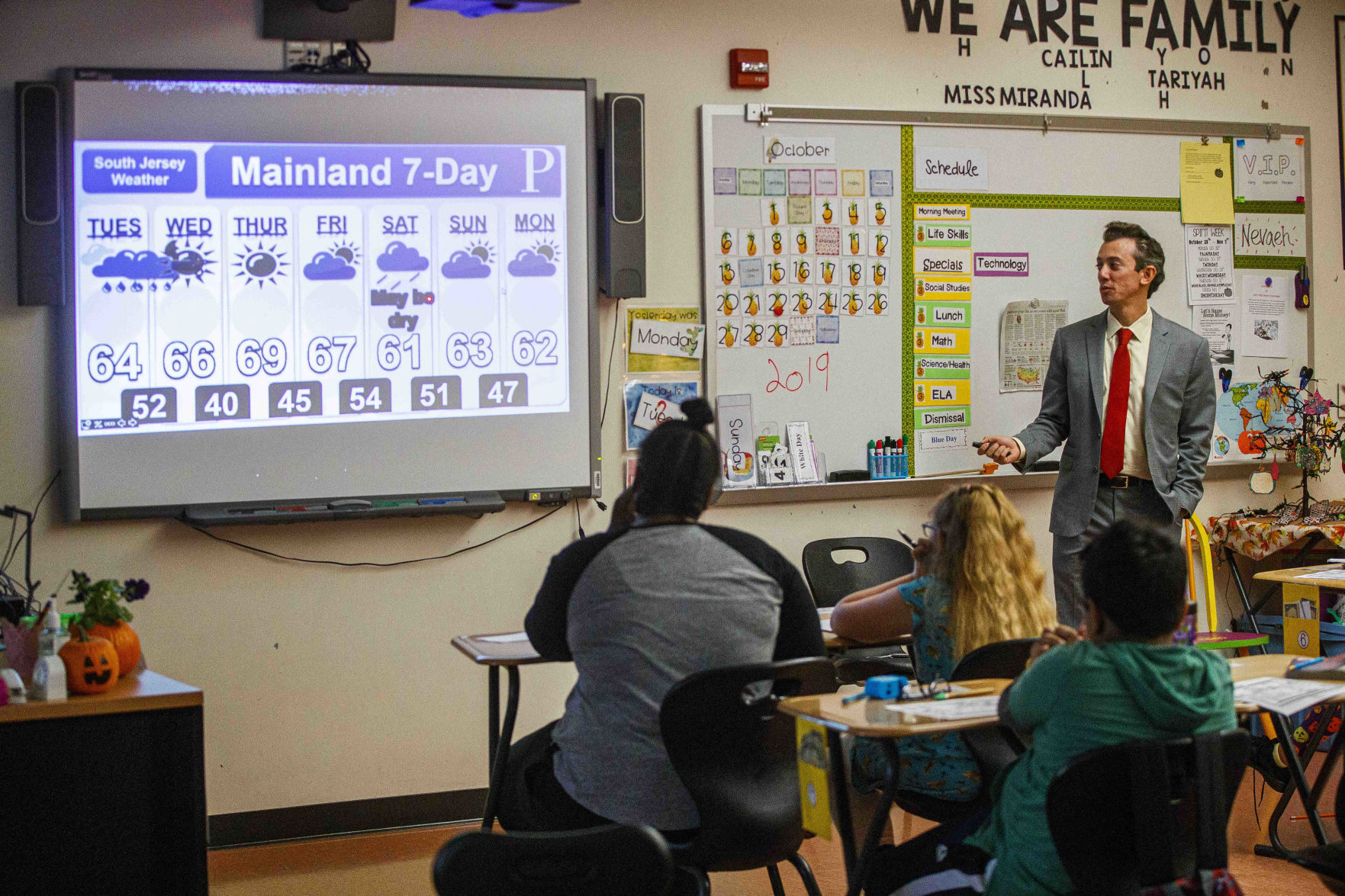 Meteorologist Joe Martucci at EHC Community School